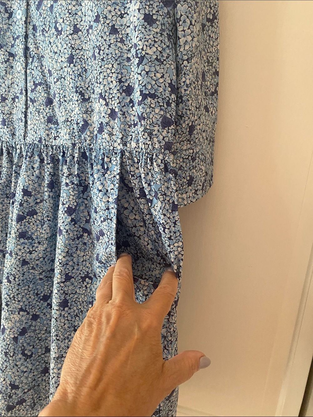 Tuckernuck Blue Floral Button-Front Dress - Picture 4 of 8